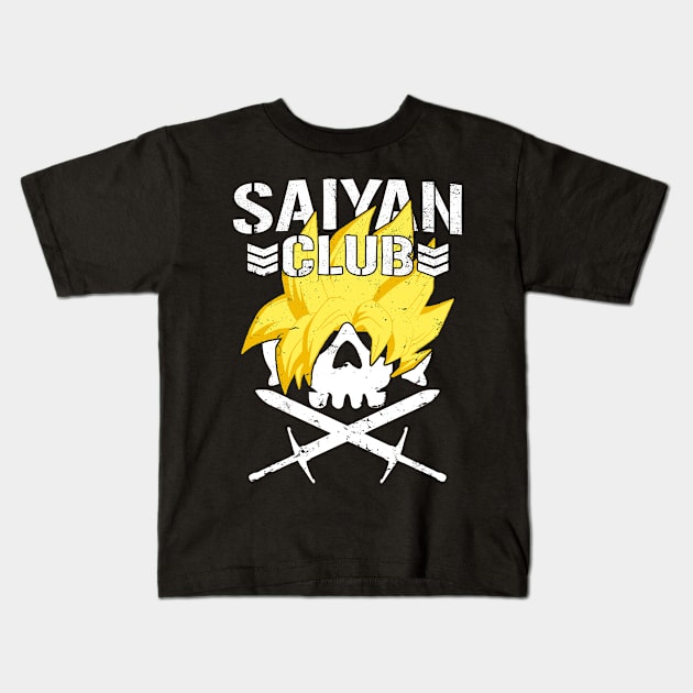 Saiyan Club Kids T-Shirt by ClayMoore